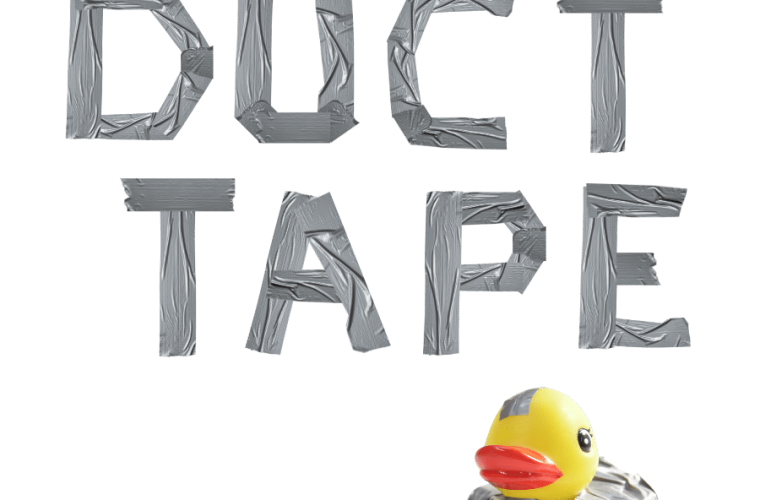 Taśma duct tape napis miniatura