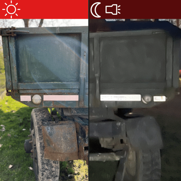 Taśma odblaskowa biała Epat T010. Różnica między taśmą odblaskową w dzień i w nocy