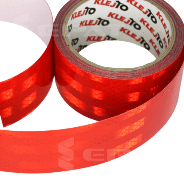 Taśma odblaskowa czerwona Epat T020. Obrysówka czerwona. Odblask na tył traktora.