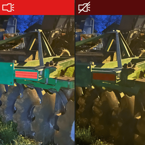 Taśma odblaskowa czerwona Epat T020. Obrysówka w dzień i w nocy.