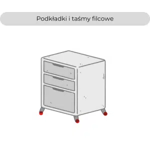 podkładki samoprzylepne i taśmy filcowe