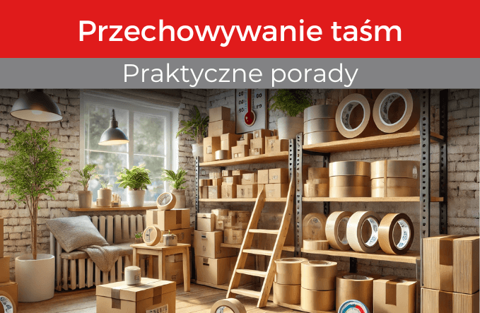 przechowywanie taśm samoprzylepnych